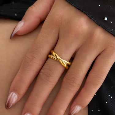 Golden Cross Ring